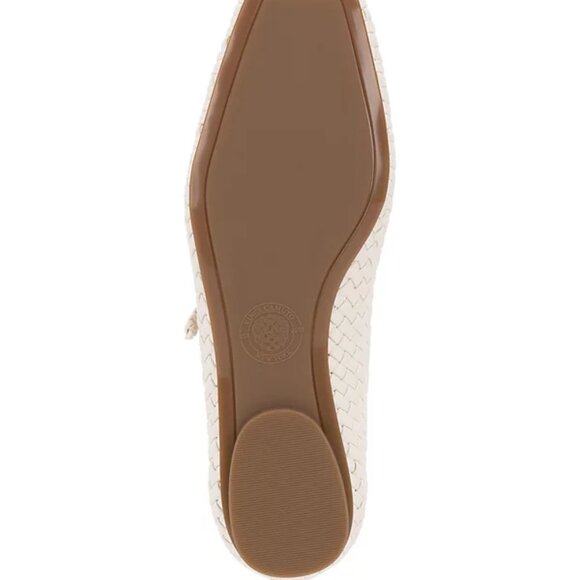 VINCE CAMUTO Women's Vinley Basketweave Mary Jane Flats 10 - Picture 3 of 3